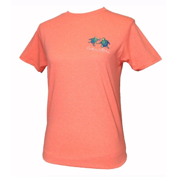 Salty Since Birth Turtle and Sunset Short Sleeve T-Shirt NEW Fast Ship - Picture 2 of 5